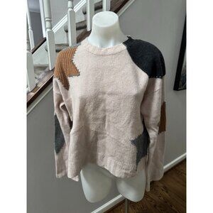 360 Cashmere Julia Star Patch Sweater Medium